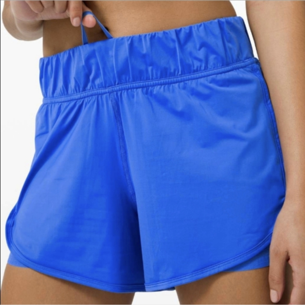 lululemon athletica Vibrant Blue Athletic Shorts - Picture 2 of 8